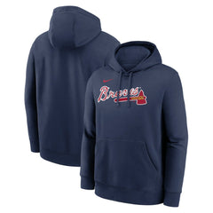 Atlanta Braves Dri-Fit Club Hoodie Navy