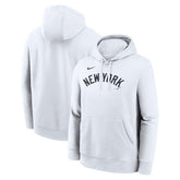 New York Yankees Dri-Fit Club Hoodie White