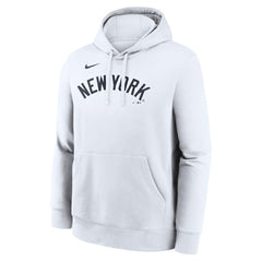 New York Yankees Dri-Fit Club Hoodie White