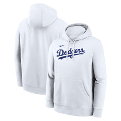 Los Angeles Dodgers Dri-Fit Club Hoodie White