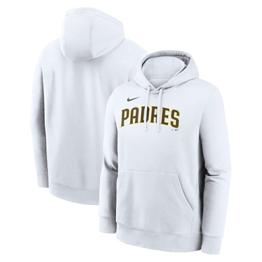 San Diego Padres Dri-Fit Club Hoodie White