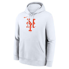 New York Mets Logo Club Hoodie White