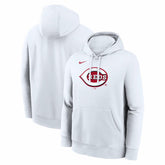 Cincinnati Reds Logo Club Hoodie White