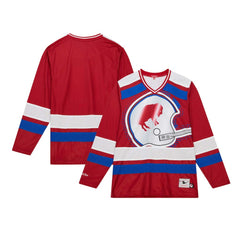 Buffalo Bills Women's Big Face 7.0 Long Sleeve Jersey T-Shirt - Red cheap