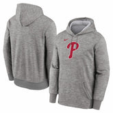 Philadelphia Phillies Primary Logo Therma Hoodie Heather Gray