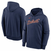Detroit Tigers Primary Wordmark Therma Hoodie Navy