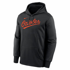Baltimore Orioles Primary Wordmark Therma Hoodie Black