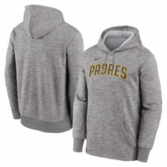 San Diego Padres Primary Wordmark Therma Hoodie Heather Gray