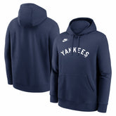 New York Yankees Cooperstown Collection Wordmark Club Hoodie Navy