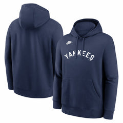 New York Yankees Cooperstown Collection Wordmark Club Hoodie Navy