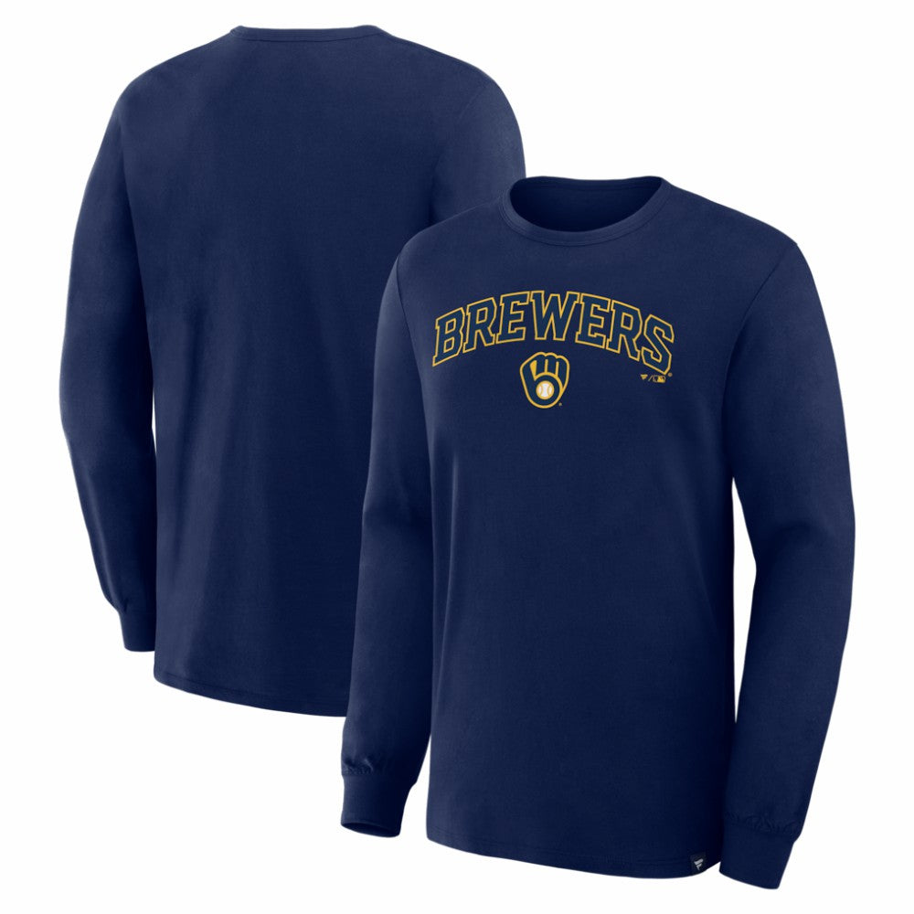 Milwaukee Brewers Lock-Up Legacy Long Sleeve T-Shirt Navy