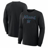 Miami Marlins Lock-Up Legacy Long Sleeve T-Shirt Black