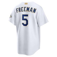 Freddie Freeman Los Angeles Dodgers 2026 Gold Collection Stadium Jersey White