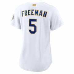 Freddie Freeman Los Angeles Dodgers Women's 2026 Gold Collection Stadium Jersey White