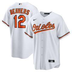 Dylan Beavers Baltimore Orioles Home Replica Jersey White