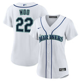 Bryan Woo Seattle Mariners Women's Home Replica Jersey White