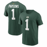 Micah Parsons Green Bay Packers Name & Number T-Shirt - Green on sale