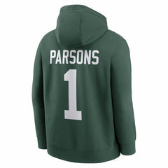 Micah Parsons Green Bay Packers Player Name & Number Fleece Hoodie - Green outlet