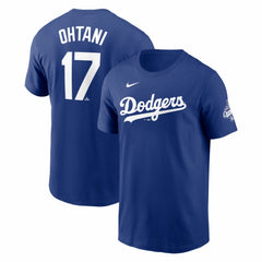 Shohei Ohtani Los Angeles Dodgers 2025 World Series Champions Name & Number T-Shirt Royal
