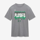 Dallas Stars Fanatics 2026 Stanley Cup Playoffs Vintage Tri-Blend T-Shirt - Athletic Heather Gray T-shirts