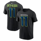 Jaxon Smith-Njigba Seattle Seahawks Carbon Name & Number T-Shirt - Black for sale
