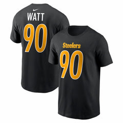 T.J. Watt Pittsburgh Steelers Carbon Name & Number T-Shirt - Black online