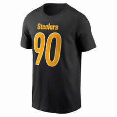 T.J. Watt Pittsburgh Steelers Carbon Name & Number T-Shirt - Black online