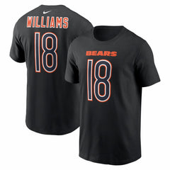 Caleb Williams Chicago Bears Carbon Name & Number T-Shirt - Black on sale