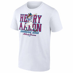 Hank Aaron Atlanta Braves Cooperstown Collection Player T-Shirt White