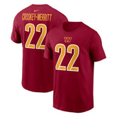 Jacory Croskey-Merritt Washington Commanders Player Name & Number T-Shirt - Burgundy sale