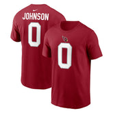 Will Johnson Arizona Cardinals Player Name & Number T-Shirt - Cardinal on sale