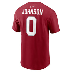 Will Johnson Arizona Cardinals Player Name & Number T-Shirt - Cardinal on sale