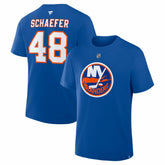 Matthew Schaefer New York Islanders Fanatics Authentic Stack Name & Number T-Shirt - Royal T-shirts