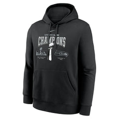 Seattle Seahawks Super Bowl LX Champions Locker Room Trophy Collection Fleece Hoodie - Black outlet