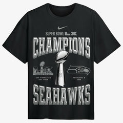 Seattle Seahawks Super Bowl LX Champions Locker Room Trophy Collection Authentic T-Shirt - Black outlet