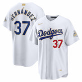 Teoscar Hernández Los Angeles Dodgers 2026 Gold Collection Stadium Jersey White