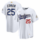 Tommy Edman Los Angeles Dodgers 2026 Gold Collection Stadium Jersey White