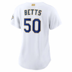 Mookie Betts Los Angeles Dodgers Women's 2026 Gold Collection Stadium Jersey White
