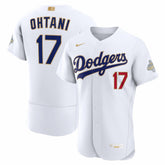 Shohei Ohtani Los Angeles Dodgers 2026 Gold Collection Authentic Jersey White