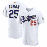 Tommy Edman Los Angeles Dodgers 2026 Gold Collection Authentic Jersey White