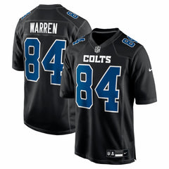 Tyler Warren Indianapolis Colts Fashion Game Jersey - Carbon Black discount
