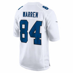 Tyler Warren Indianapolis Colts Fashion Game Jersey - Tundra White outlet