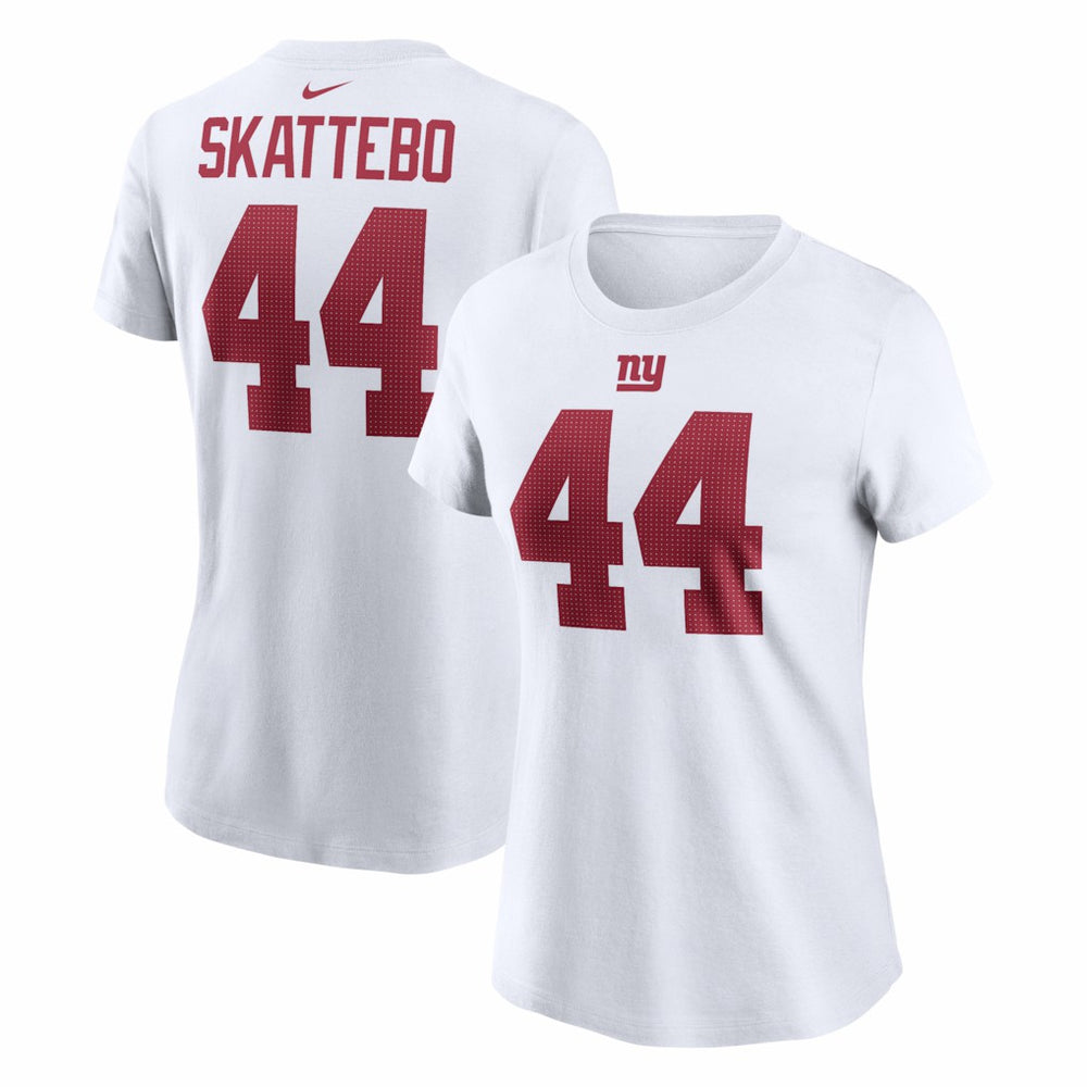 Cam Skattebo New York Giants Women's Name & Number T-Shirt - White outlet