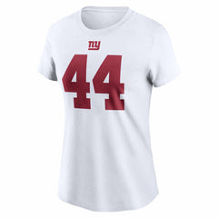 Cam Skattebo New York Giants Women's Name & Number T-Shirt - White outlet