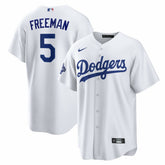 Freddie Freeman Los Angeles Dodgers Home 2025 World Series Champions Replica Jersey White