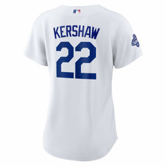 Clayton Kershaw Los Angeles Dodgers Women's Home 2025 World Series Champions Replica Jersey White
