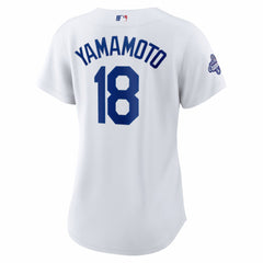 Yoshinobu Yamamoto Los Angeles Dodgers Women's 2025 World Series Champions Home Replica Jersey White