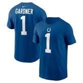 Ahmad Sauce Gardner Indianapolis Colts Player Name & Number T-Shirt - Royal cheap