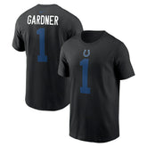 Ahmad Sauce Gardner Indianapolis Colts Player Name & Number T-Shirt - Black outlet