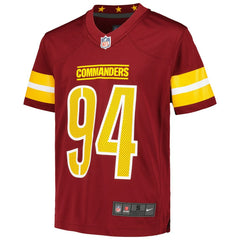Daron Payne Washington Commanders Youth Game Jersey - Burgundy on sale